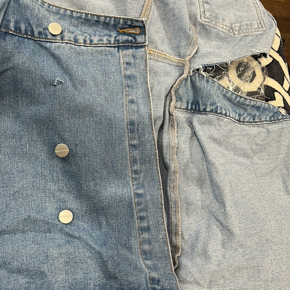 Revolve Superdown Mika Button Up Denim Dress Xs J… - image 6